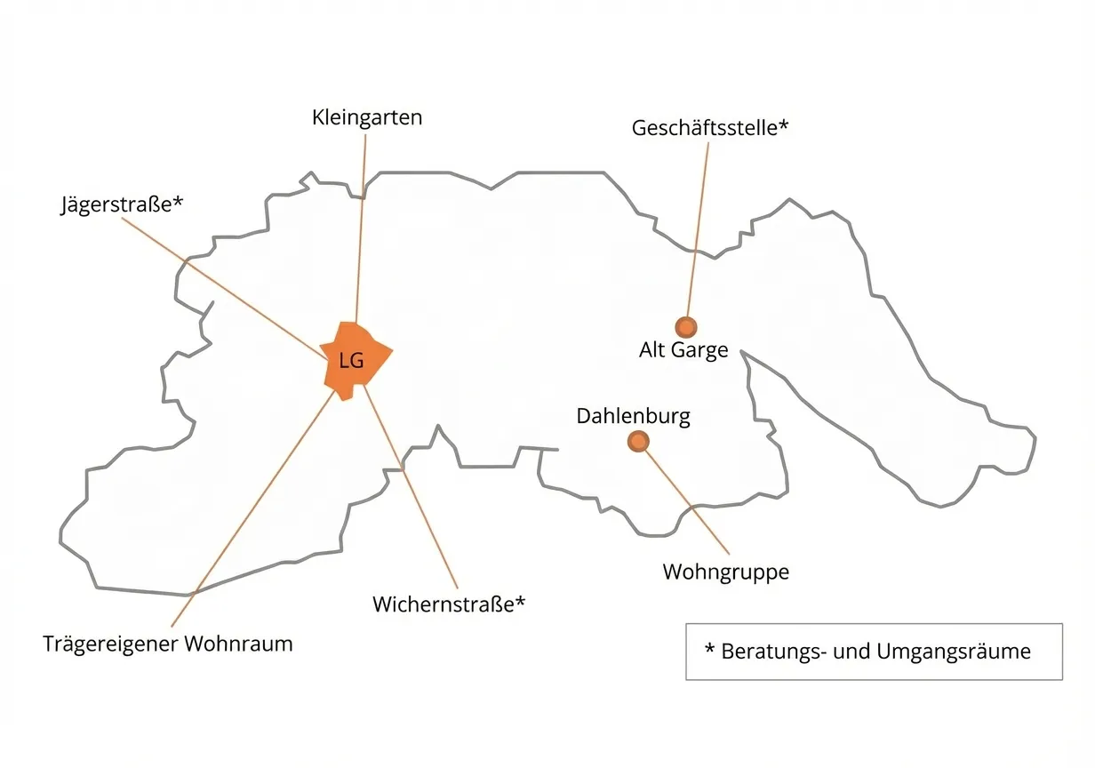 Karte unserer Standorte